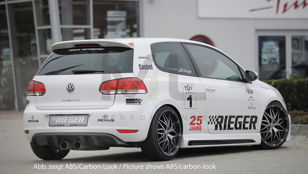 Rieger 00059514 VW Mk6 Golf Rear Diffuser 2 | ML Performance EU Car Parts