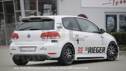 Rieger 00059514 VW Mk6 Golf Rear Diffuser 2 | ML Performance EU Car Parts