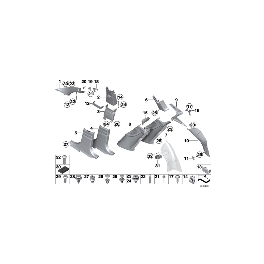 Genuine BMW 51477344094 F07 Cover F Right Loudspeaker SCHWARZ (Inc. 550iX 4.0, 535i & 530d) | ML Performance EU