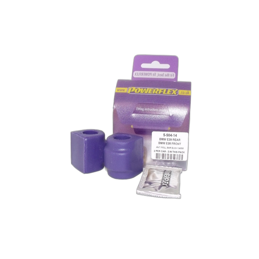 Powerflex PFR5-504-14 BMW E24 E28 E39 Rear Anti Roll Bar Mounting Bush 14mm (Inc. Z3 & M5) | ML Performance EU Car Parts