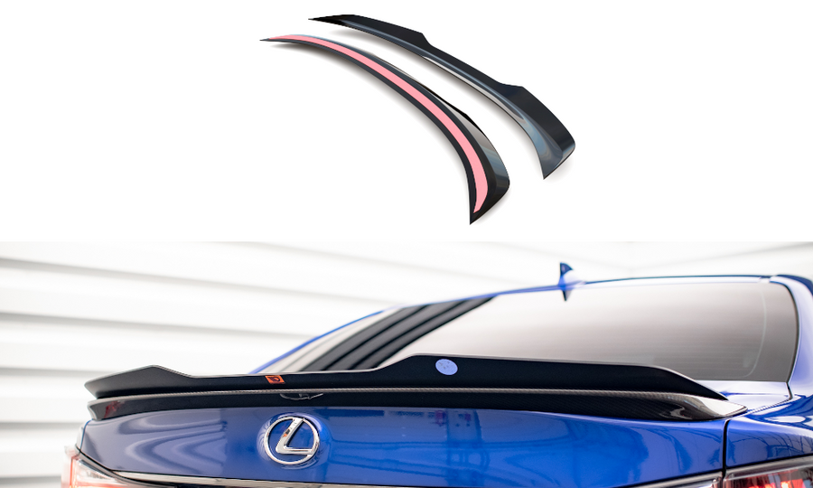 Maxton Design LE-GSF-4F-CAP1T Spoiler Cap Lexus GS F MK4 Facelift | ML Performance EU Car Parts
