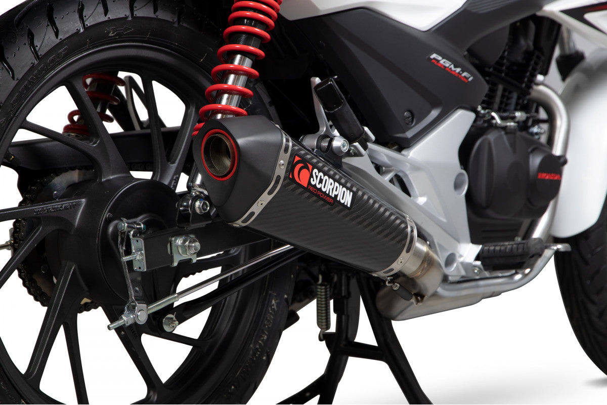 Scorpion RHA182SYSCEO Honda CB125 F Serket Taper Full System - Carbon Fibre Sleeve | ML Performance EU EU