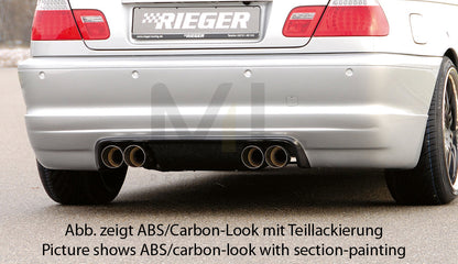 Rieger 00050113 BMW 3 Series E46 Rear Diffuser 1 | ML Performance EU Car Parts