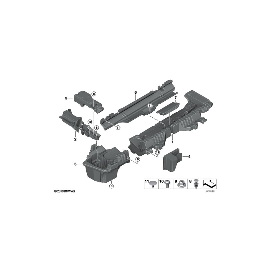 Genuine BMW 51477396559 G01 Support For Frame Side Member, Left PHEV (Inc. X3 30eX) | ML Performance EU