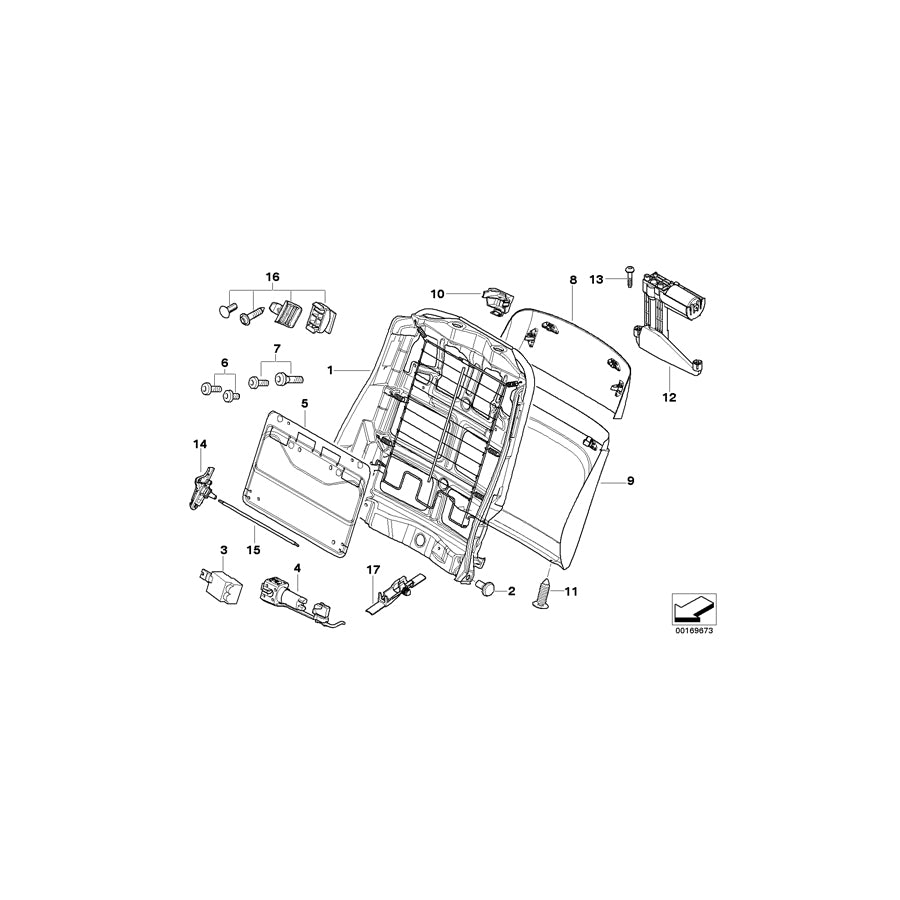 Genuine BMW 52103448056 E83 Upper Rear Panel GRAU (Inc. X3 1.8d, X3 2.0i & X3 3.0i) | ML Performance EU Car Parts