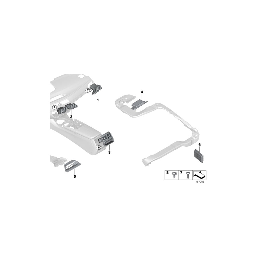 Genuine BMW 51477390747 G11 G12 Cover, Air Duct, Rear Compartment, Left SCHWARZ (Inc. 750Li, 750LiX 4.4 & 740iX) | ML Performance EU