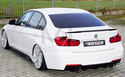 Rieger 00053467 BMW 3 Series F30 F31 Rear Diffuser 9 | ML Performance EU Car Parts