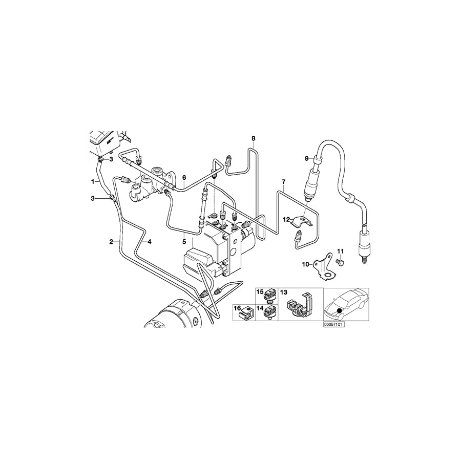 Genuine BMW 34321165972 E52 Pipe M12/M12 (Inc. ALPINA V8 & Z8) | ML Performance EU Car Parts