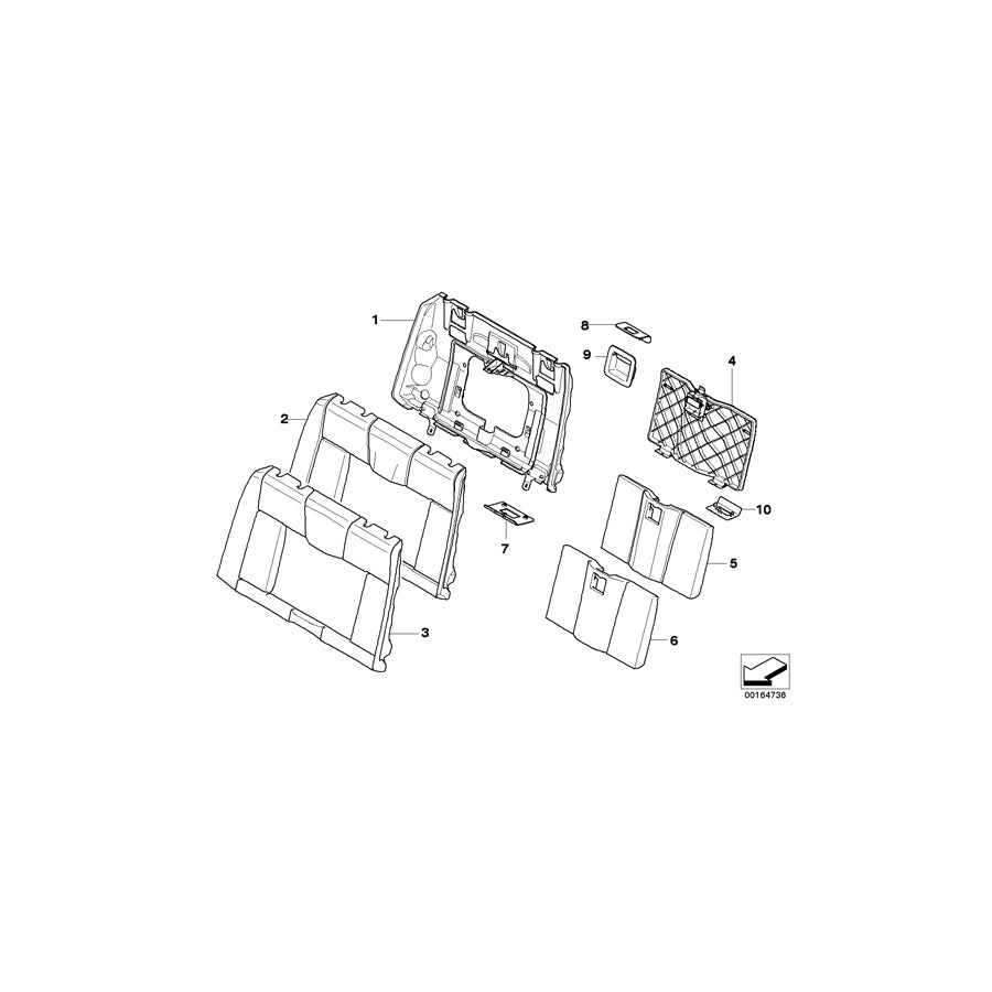 Genuine BMW 52207247186 E88 Cover Insert Leather SCHWARZ (Inc. 118d, 118i & 123d) | ML Performance EU Car Parts