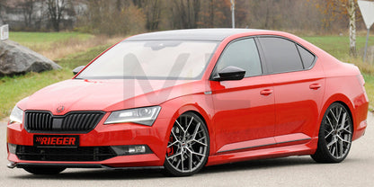 Rieger 00079040 Skoda 3T 3V Superb III Front Splitter 9 | ML Performance EU Car Parts