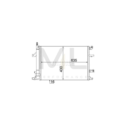 MAHLE ORIGINAL AC 497 000S Air conditioning condenser with dryer | ML Performance Car Parts