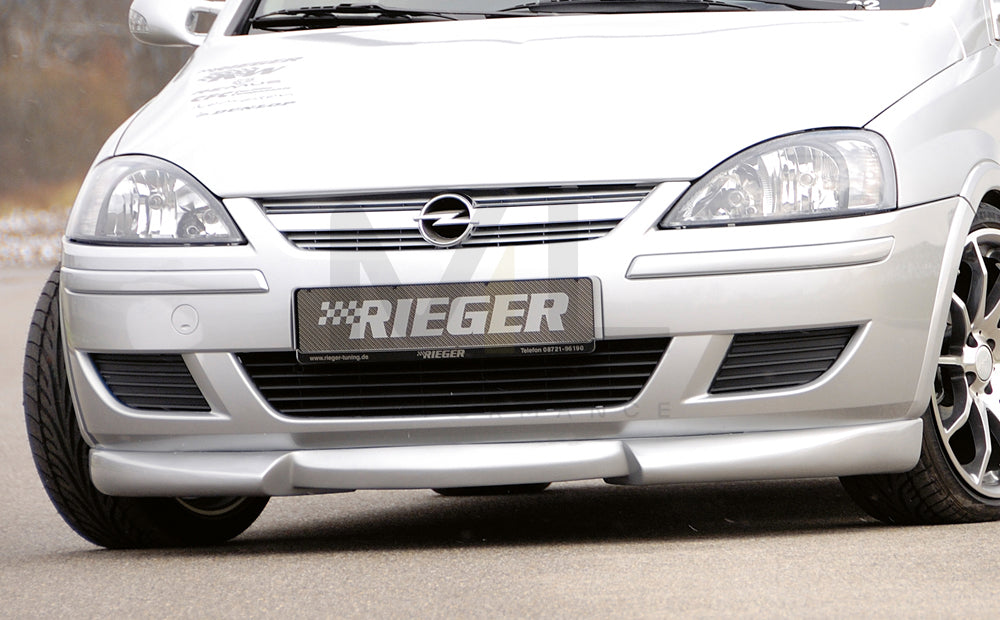 Rieger 00058921 Opel Corsa C Front Splitter 1 | ML Performance EU Car Parts