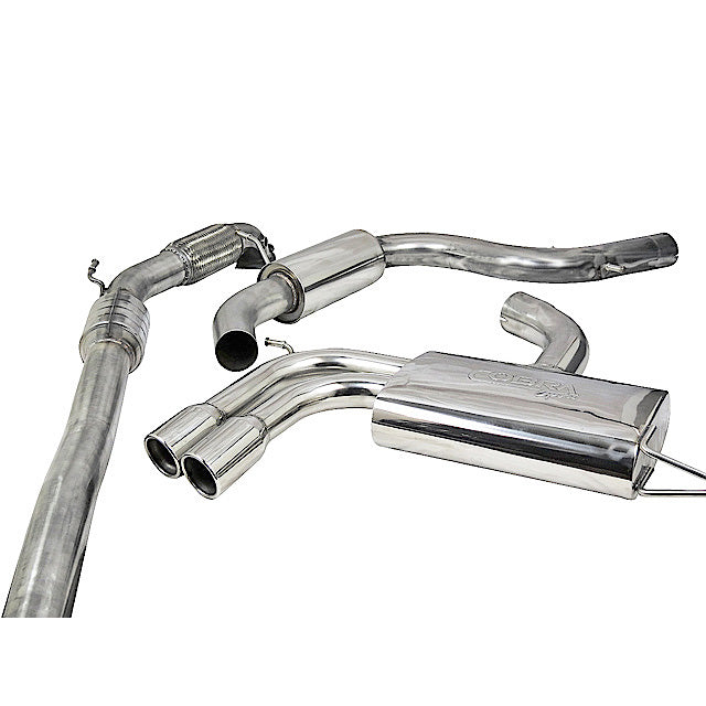 Cobra Exhaust Audi A3 (8P) 2.0 TFSI 2WD (3 Door) Turbo Back Performance Exhaust | ML Performance EU Car Parts