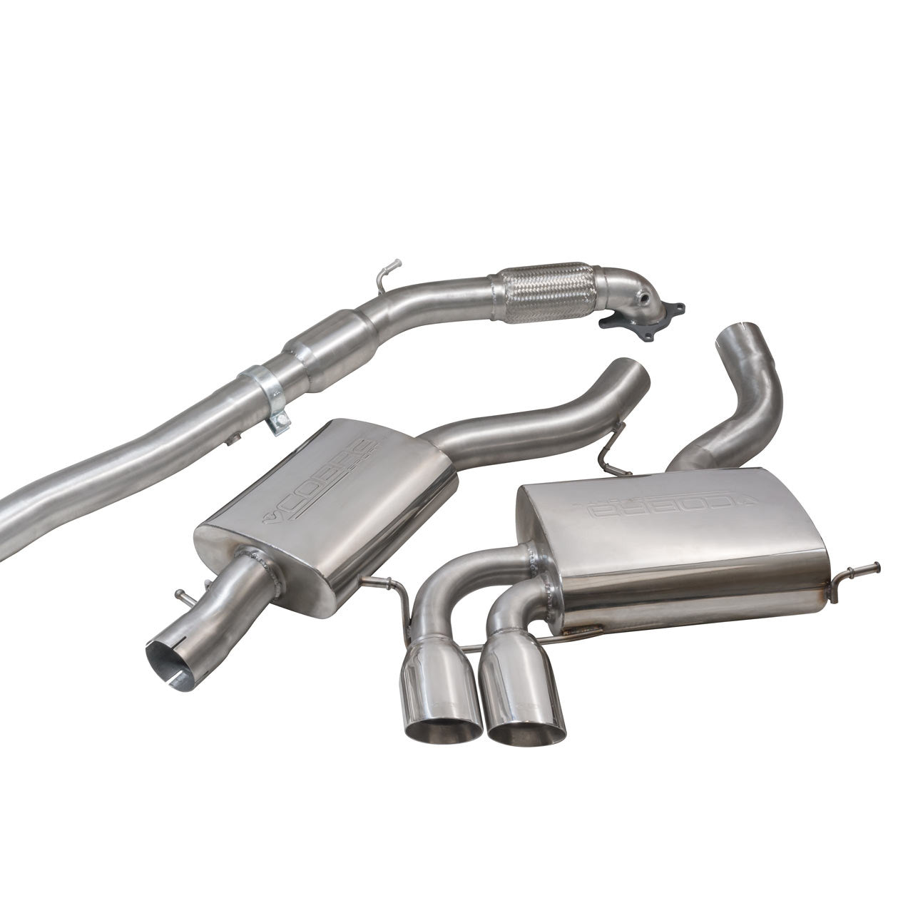 Cobra Exhaust Audi S3 (8P) Quattro (3 Door) Turbo Back Performance Exhaust | ML Performance EU Car Parts