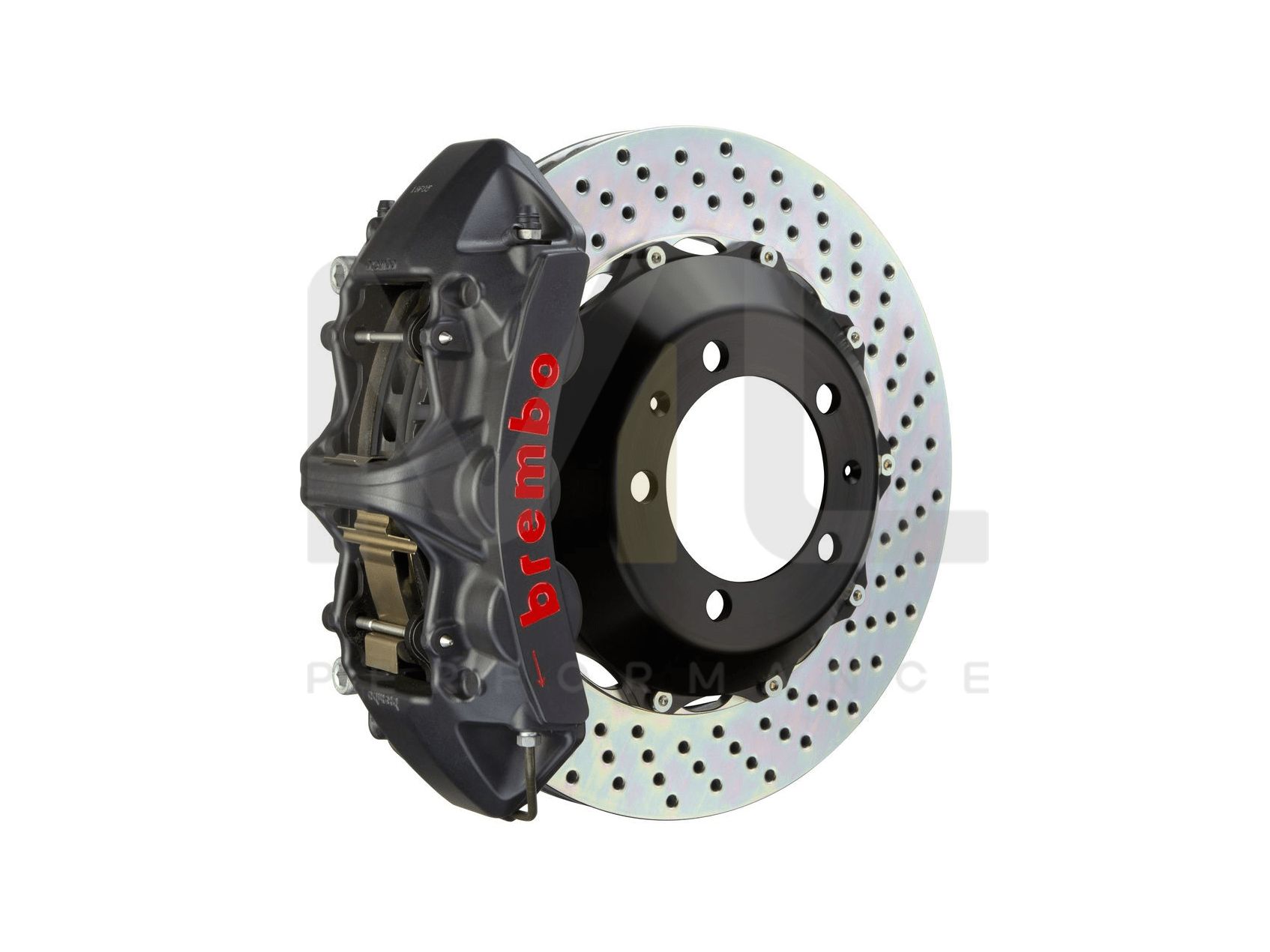 Brembo BMW F20 F22 F30 F32 F36 Front GT-S 6 Piston Track Big Brake Kit 355x32mm with Hard Anodized Black Caliper (Inc. M135i, M240i, 328i & 440i) - ML Performance UK 