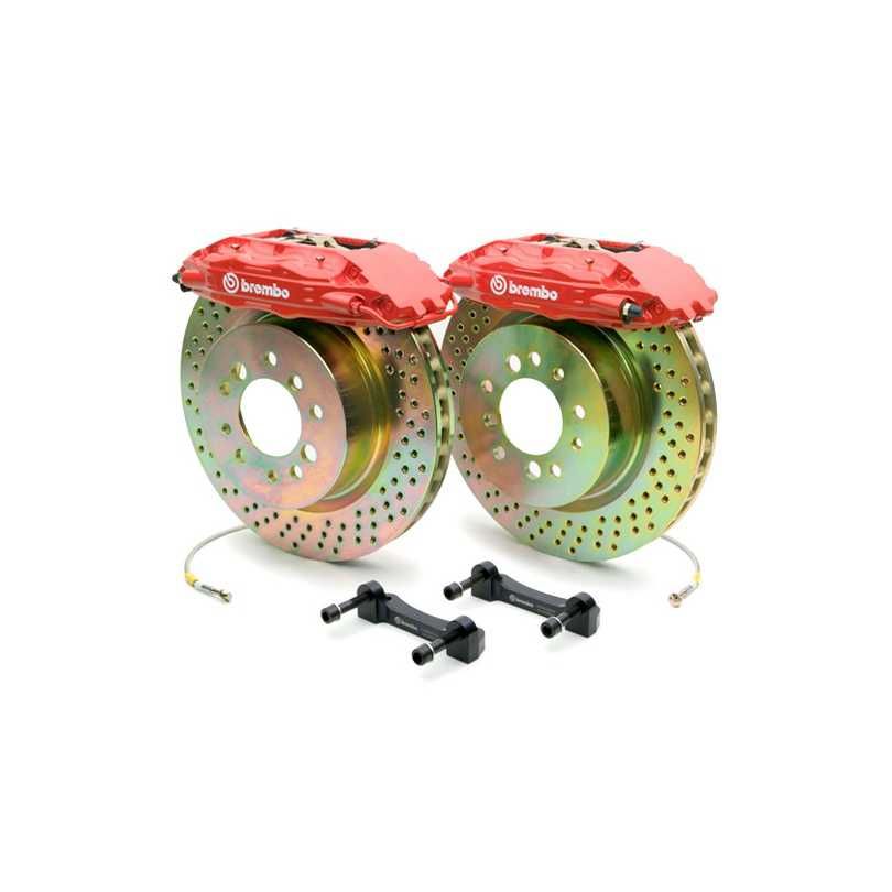 Brembo BMW F20 F22 F30 F32 F36 Front GT 6 Piston Cross Drilled Big Brake Kit 355 x 32mm (Inc. M135i, M240i, 328i & 430i) - ML Performance UK