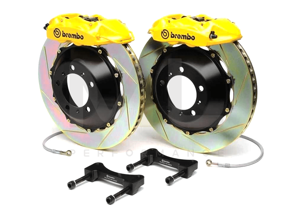 Brembo BMW F20 F22 F30 F32 F36 Front GT 6 Piston Slotted Street Big Brake Kit 355x32mm (Inc. M135i, M240i, 328i & 430i) - ML Performance UK 