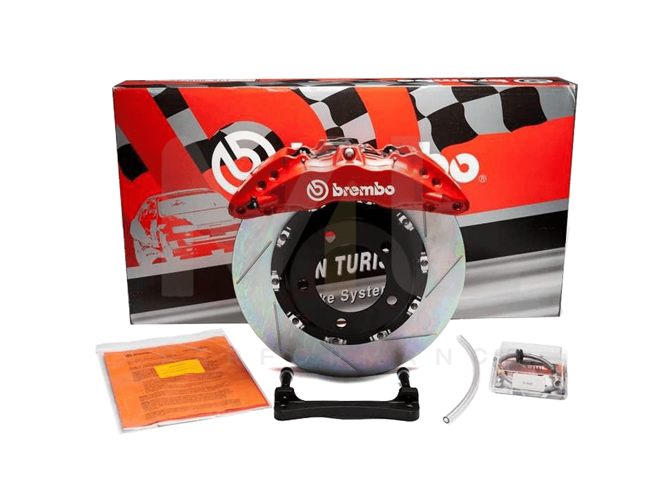 Brembo BMW F20 F22 F30 F32 F36 Front GT 6 Piston Slotted Street Big Brake Kit 355x32mm (Inc. M135i, M240i, 328i & 430i) - ML Performance UK 