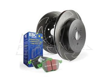 EBC Audi Seat Skoda Volkswagen Greenstuff 2000 Series Sport Brakes Pad & BSD Series Sport Discs Disc Kit - ATE Caliper (Inc. 8V A3, 1P Leon, 1Z Octavia & MK6 Golf) | ML Performance UK