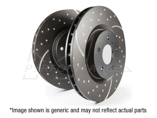 EBC Audi Skoda Volkswagen Slotted And Dimpled Sport Rear Discs - GirlingTRW Caliper (8P A3, 1Z Octavia, MK6 Golf & MK6 Jetta) | ML Performance UK
