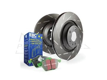 EBC  Mercedes-Benz WT211 E500 Greenstuff 2000 Series Sport Brakes Pad & USR Slotted Discs Kit - ATE Caliper | ML Performance UK