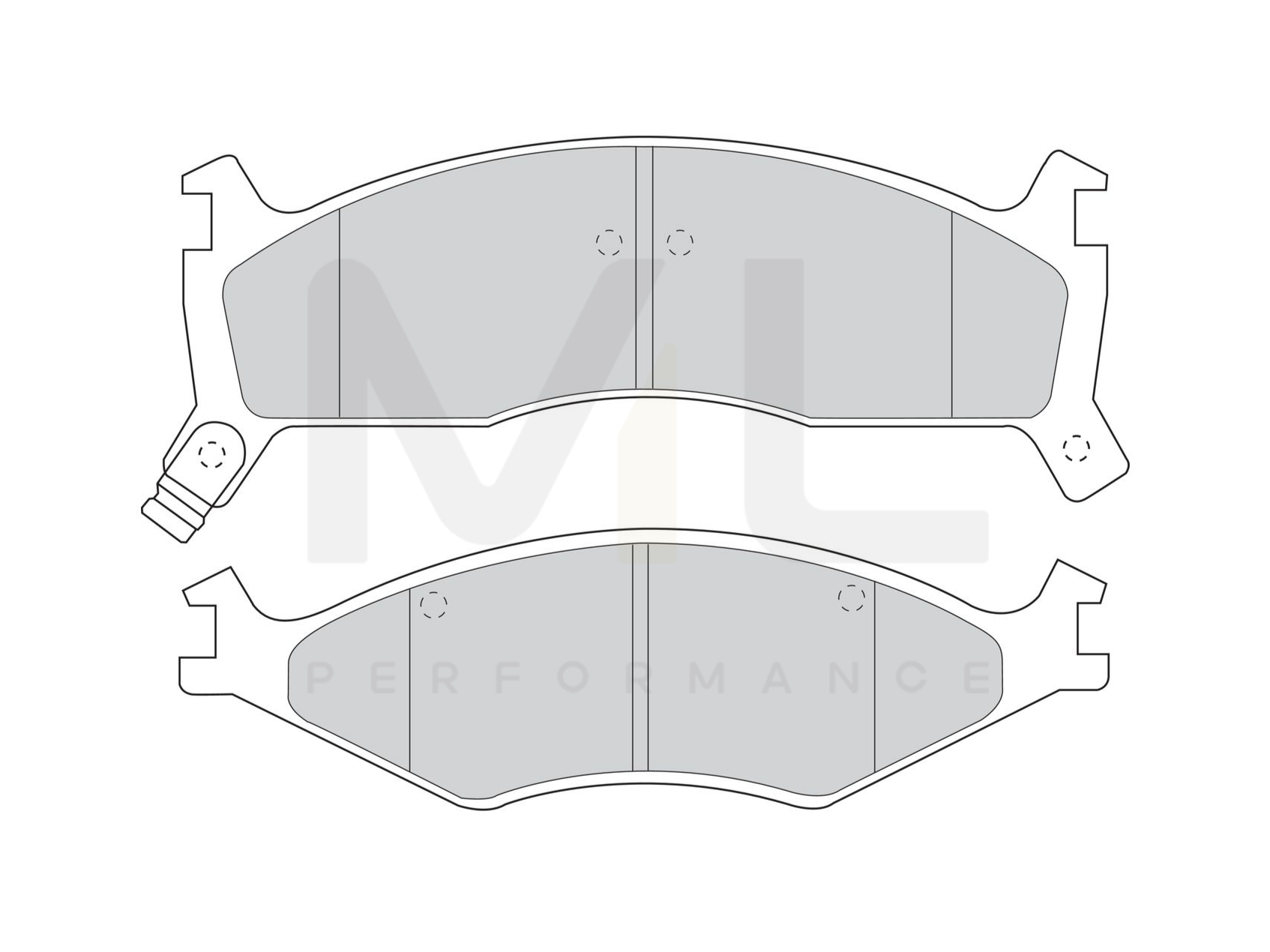 Ferodo Premier Fdb1434 Brake Pad Set Not Prepared For Wear Indicator | ML Performance Car Parts