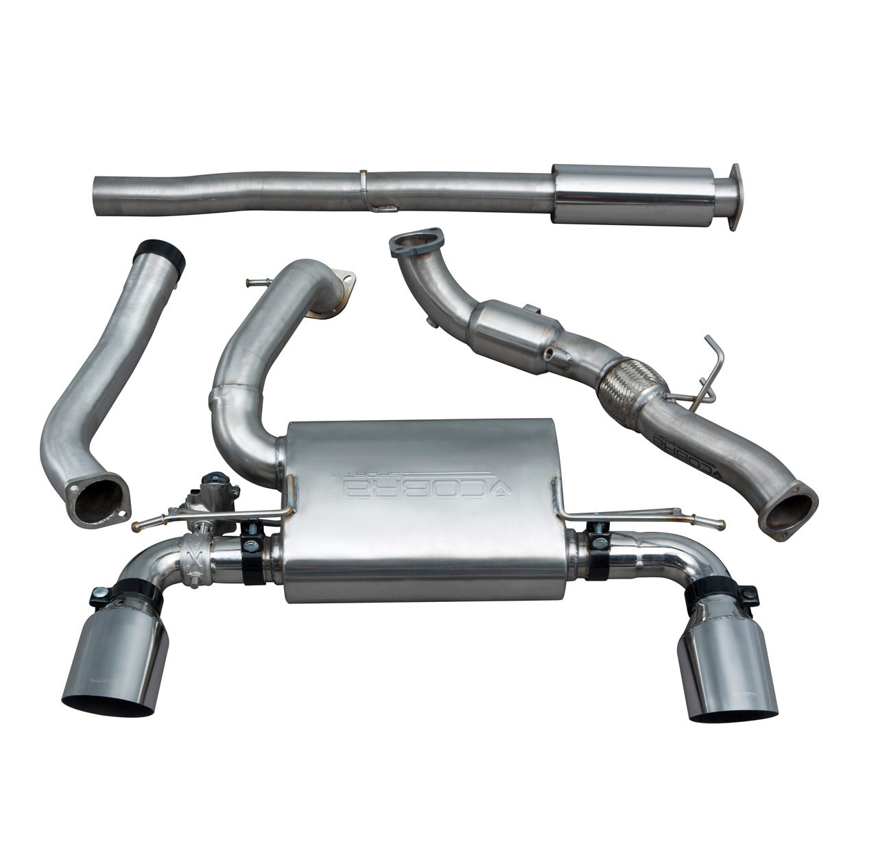 Cobra Exhaust Ford Focus RS (MK3) Turbo Back Performance Exhaust | ML Performance EU Car Parts