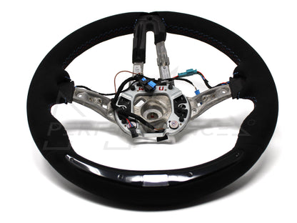 Genuine BMW F80 F82 M Performance Alcantara Steering Wheel with Carbon Fibre Trim & Race Display (M3 & M4) - ML Performance UK