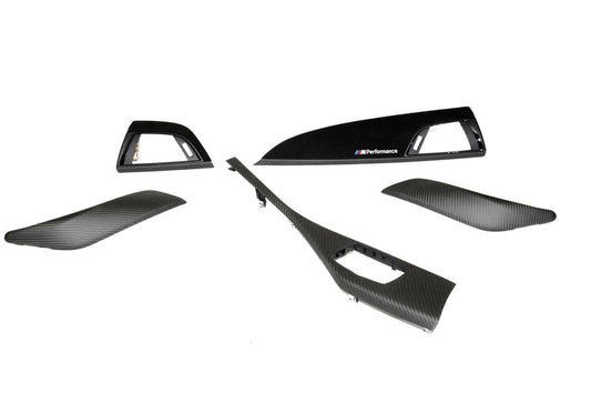 Genuine BMW F21 F22 F87 LHD Carbon & Alcantara Interior Trim Covers (Inc. 118i, M135i, M240i & M2) - ML Pewrformance UK