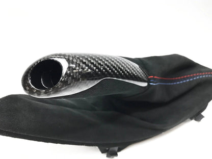 Genuine BMW F80 F82 F83 M Performance Carbon Fibre & Alcantara Parking Brake Handle (M3 & M4) - ML Performance UK