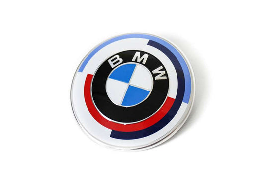 Genuine BMW F91 F92 G14 G15 82mm 50th Anniversary Front Hood Emblem (Inc. 840d, 840i, M850iX & M8) - ML Performance EU