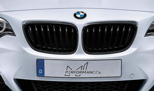 Genuine BMW Performance F22 F23 Black Kidney Grille (218i, 218d, 220i, 220d, 225d, 228i, 230i, M235i & M240i) - ML Performance UK