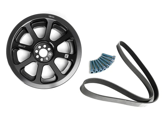 Integrated Engineering Audi 3.0T B8 C7 188mm Crank Pulley & Damper Upgrade Kit (S4, S5, A6 & A7) - ML Performance UK