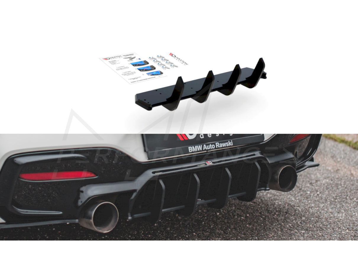 Maxton Design BMW 1 Series F20 F21 M140i Racing Durability Rear Diffuser V4 - ML Performance UK