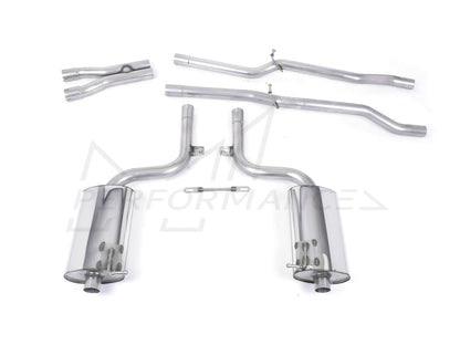 MillTek Audi B6 S4 Non-Resonated Cat-Back Exhaust - ML Performance EU