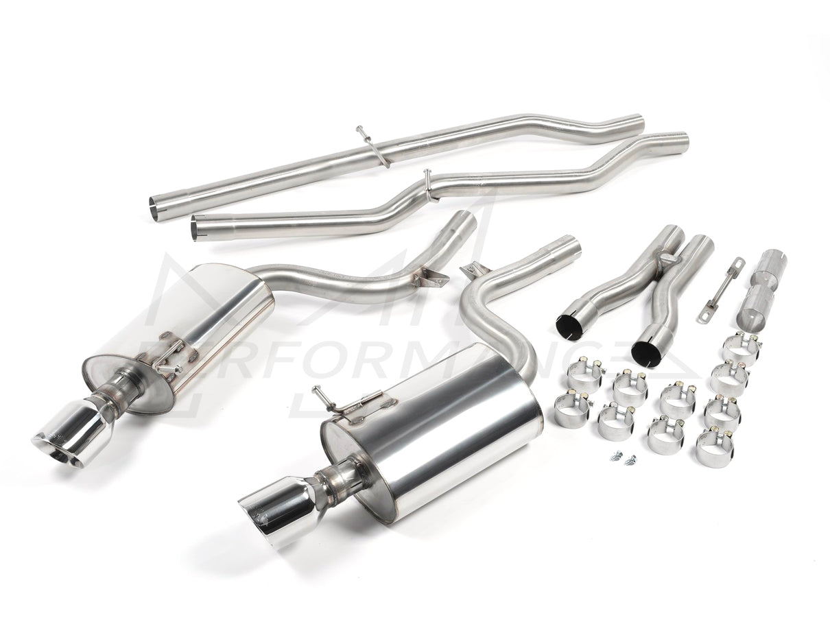 MillTek Audi B6 S4 Non-Resonated Cat-Back Exhaust - ML Performance EU
