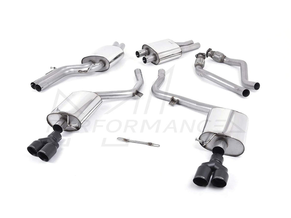 MillTek Audi B8 Resonated Cat-Back Exhaust (S4 & S5) - ML Performance EU