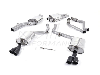 MillTek Audi B8 Resonated Cat-Back Exhaust (S4 & S5) - ML Performance EU