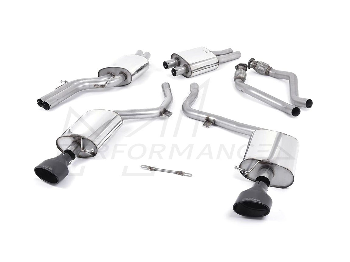 MillTek Audi B8 Resonated Cat-Back Exhaust (S4 & S5) - ML Performance EU