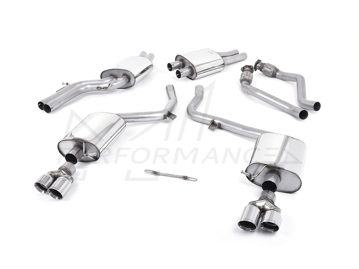 MillTek Audi B8 S5 Resonated Cat-Back Exhaust - ML Performance EU