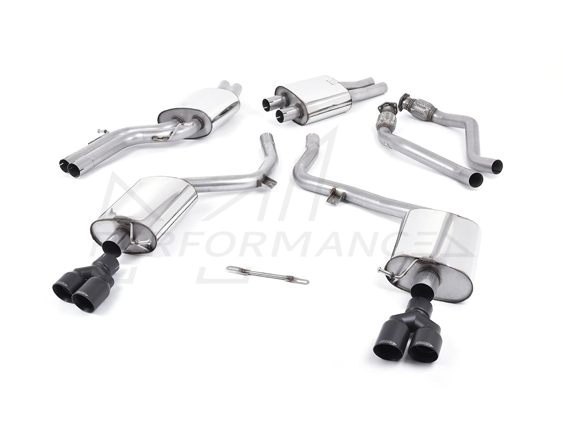 MillTek Audi B8 S5 Resonated Cat-Back Exhaust - ML Performance EU