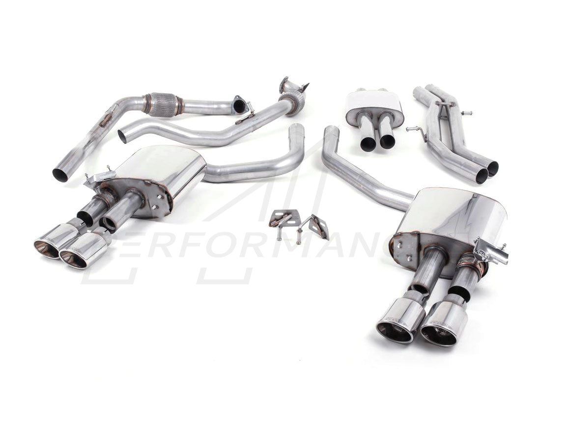 MillTek Audi B9 Resonated Cat-Back Exhaust (S4 & S5) - ML Performance EU