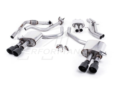 MillTek Audi B9 Resonated Cat-Back Exhaust (S4 & S5) - ML Performance EU