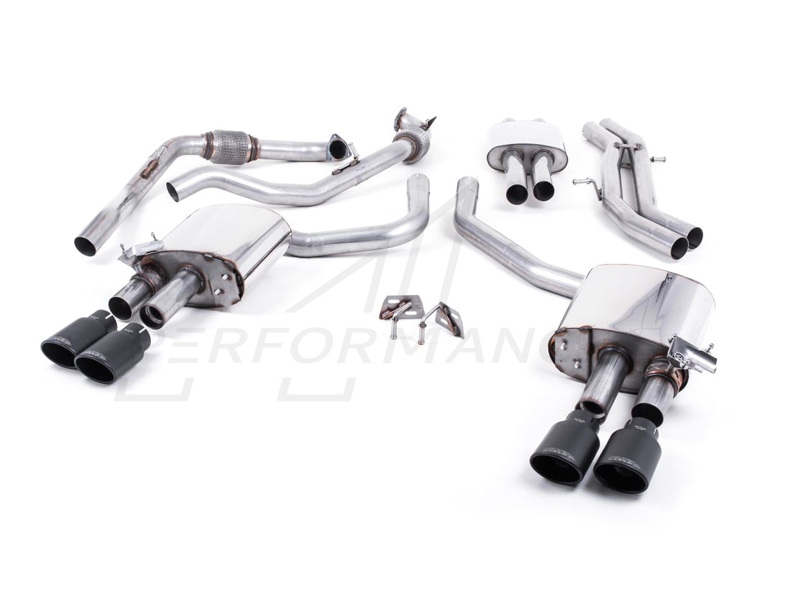 MillTek Audi B9 Resonated Cat-Back Exhaust (S4 & S5) - ML Performance EU