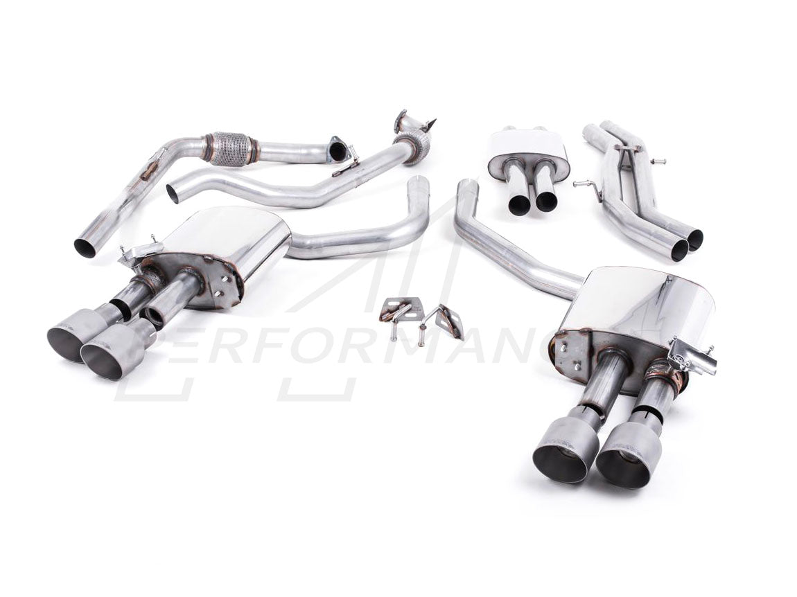 MillTek Audi B9 Resonated Cat-Back Exhaust (S4 & S5) - ML Performance EU