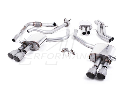 MillTek Audi B9 Resonated Cat-Back Exhaust (S4 & S5) - ML Performance EU