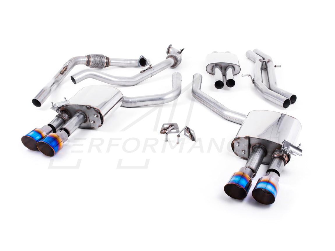MillTek Audi B9 Resonated Cat-Back Exhaust (S4 & S5) - ML Performance EU