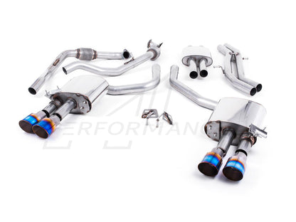 MillTek Audi B9 Resonated Cat-Back Exhaust (S4 & S5) - ML Performance EU