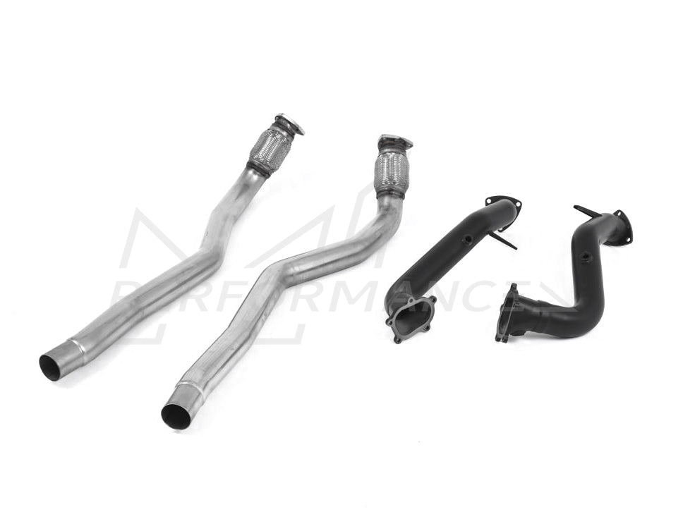 MillTek Audi C7 Large Bore Downpipes with Catalyst Bypass Pipes (S6, S7, RS6 & RS7) - ML Performance EU