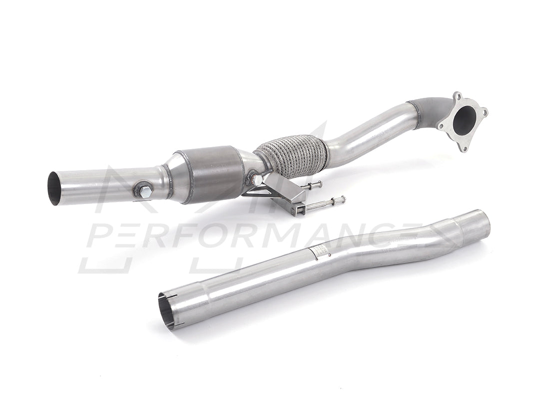 MillTek Volkswagen Golf GTi MK6 Cast Downpipe with HJS High Flow Sports Cat 2.0 TSI 210PS - ML Performance EU